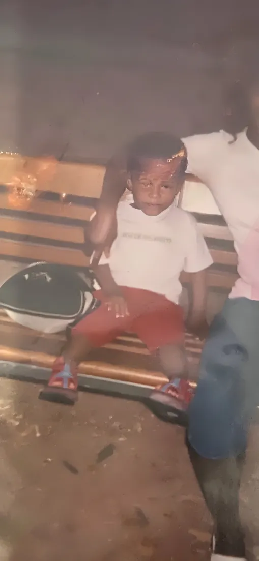 Baby Dave smiling